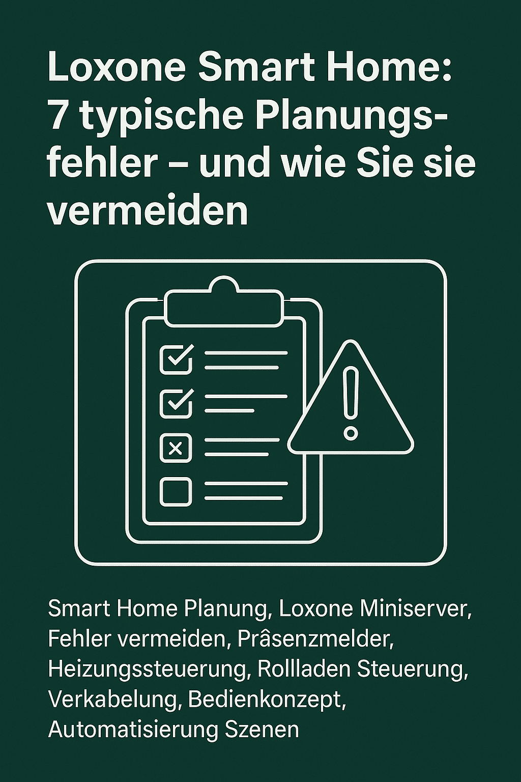 Featured image for “Loxone Smart Home: 7 typische Planungsfehler – und wie Sie sie vermeiden”