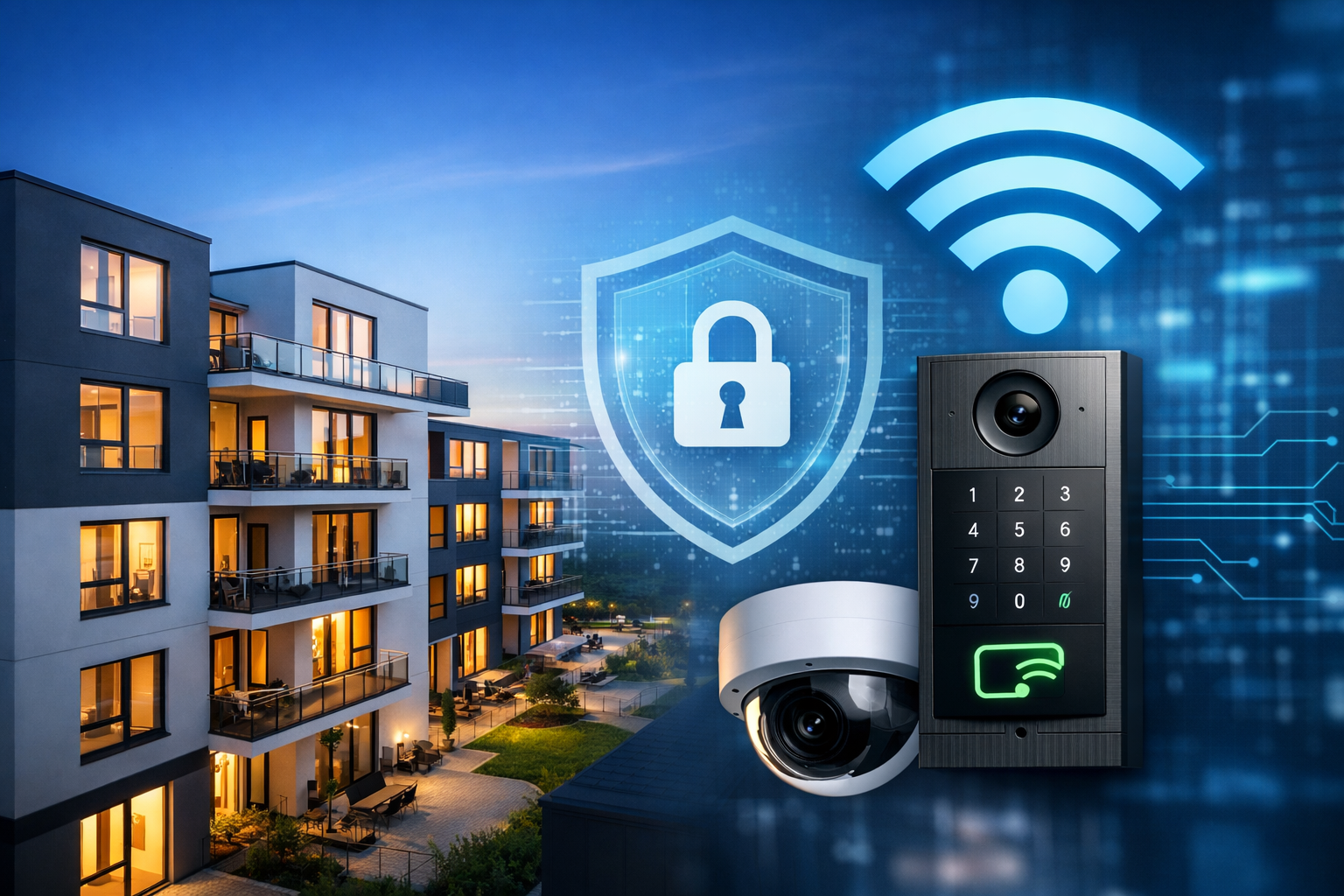 Featured image for “WLAN, Zutritt & Sicherheit für große Gebäude: So werden Boarding Houses und Wohnanlagen zukunftssicher”